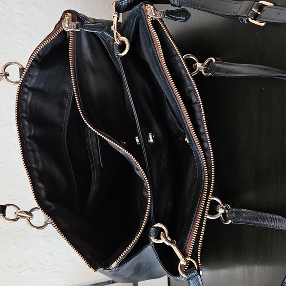 Coach Christy Satchel/Shoulder Bag, Black And Brown F36721 - Picture 8 of 15